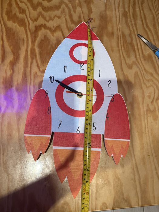 Ceas de perete “racheta” pentru copii, Little Nice Things