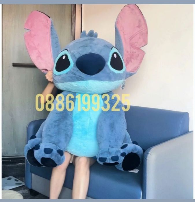 Голяма плюшена играчка Стич 120см, Гигантски плюшен Стич Stitch
