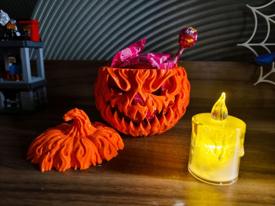 Halloween! Тыква огненный Джек