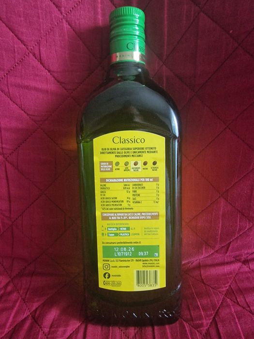 Ulei de măsline sticlă 1 litru 100% Italia