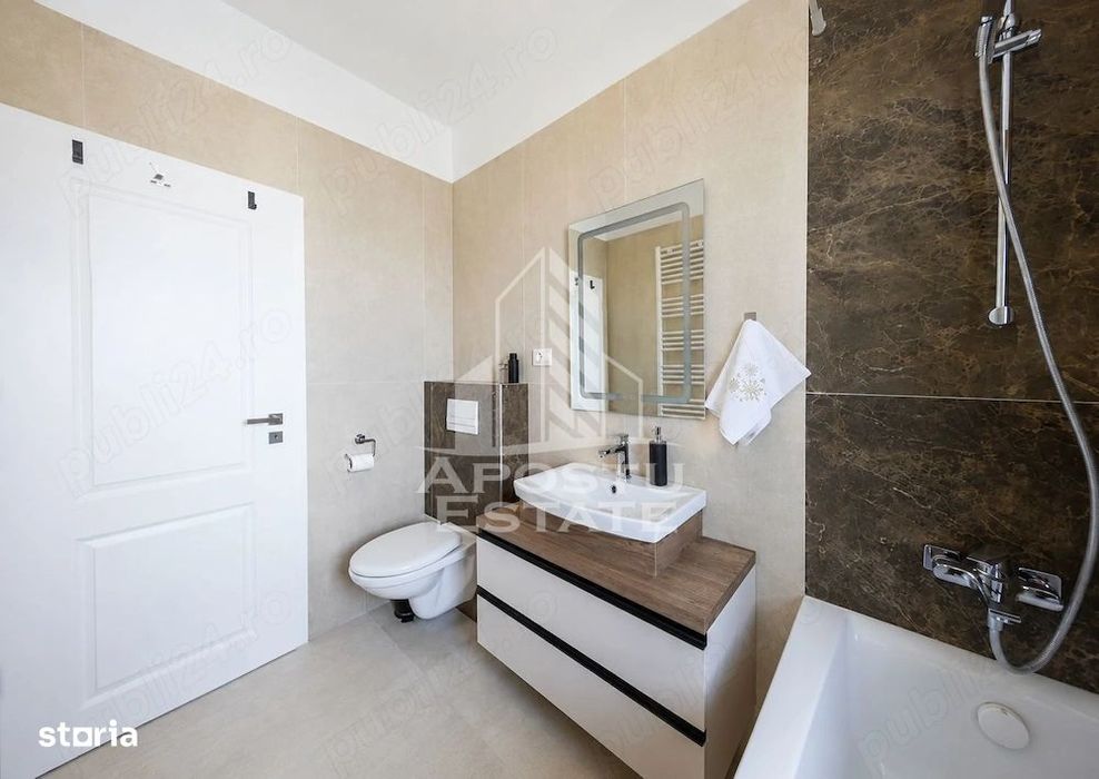 Apartament cu 2 camere de inchiriat, loc de parcare, Dumbravita