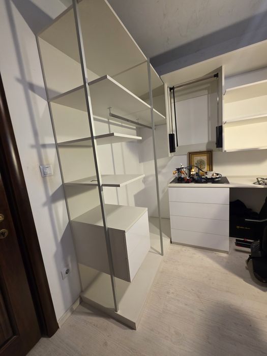 Dressing deschis - dressing dormitor pe colt din 2 bucati