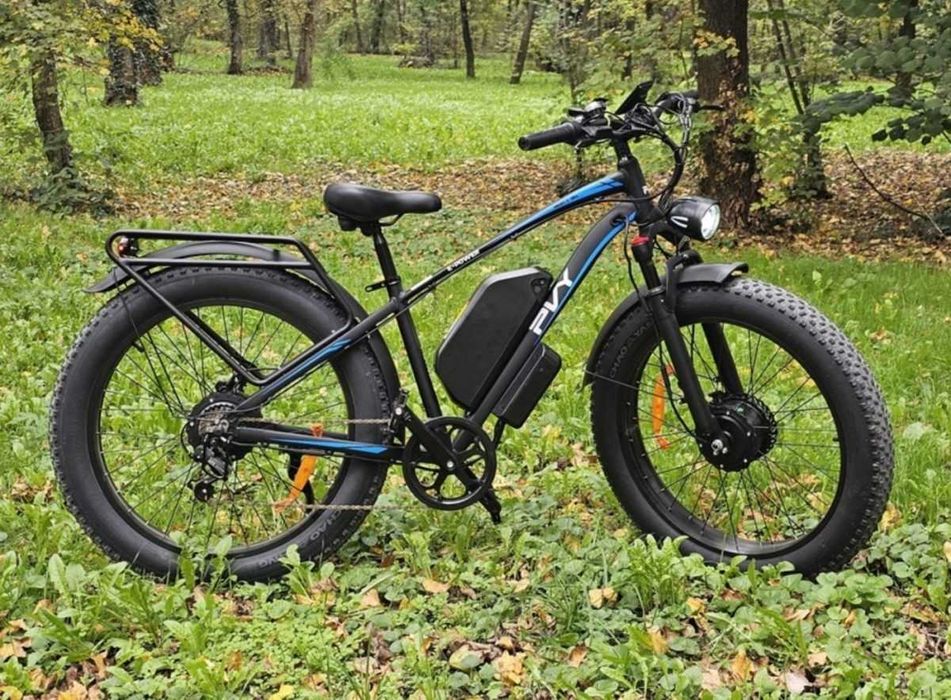 Електрическо колело PVY Max26 2x1200W 48V 25Ah, 26 инчови дебели гуми
