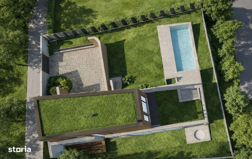 Teren 1000mp autorizat, casa D+P+1E 269mp, Proiect Piscina, Salicea