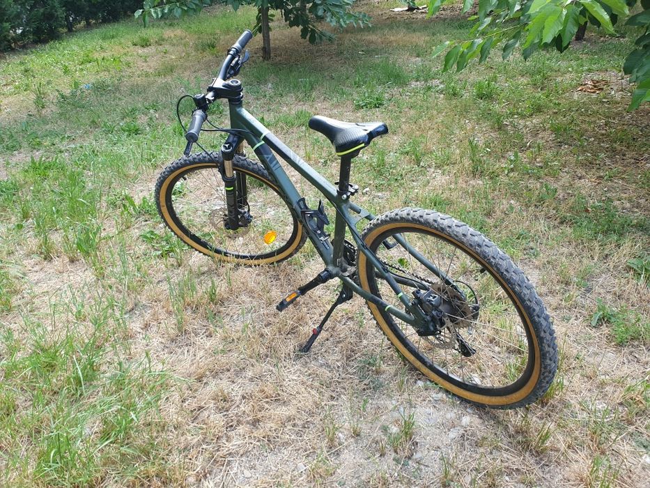 Bicicletă MTB ST 920 24" verde copii 135-150 cm - ROCKRIDER