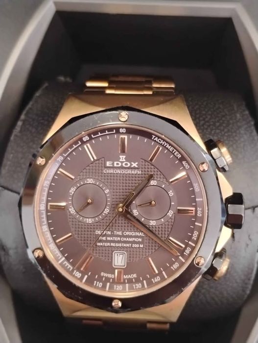 Edox Delfin 10107 Отлично Състояние + кутия + каишка