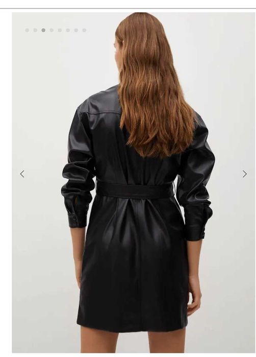 Нова кожена рокля на Mango