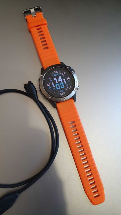 Fenix 6 (PRO) Sapphire Titan, GPS, puls, harti offline, muzica offline, stare f buna