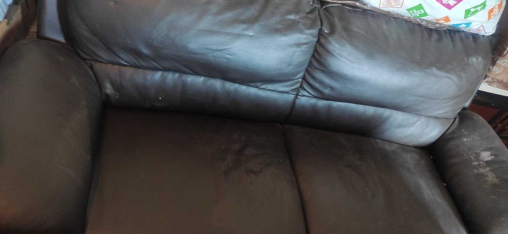 Кожени дивани -кафява еко кожа