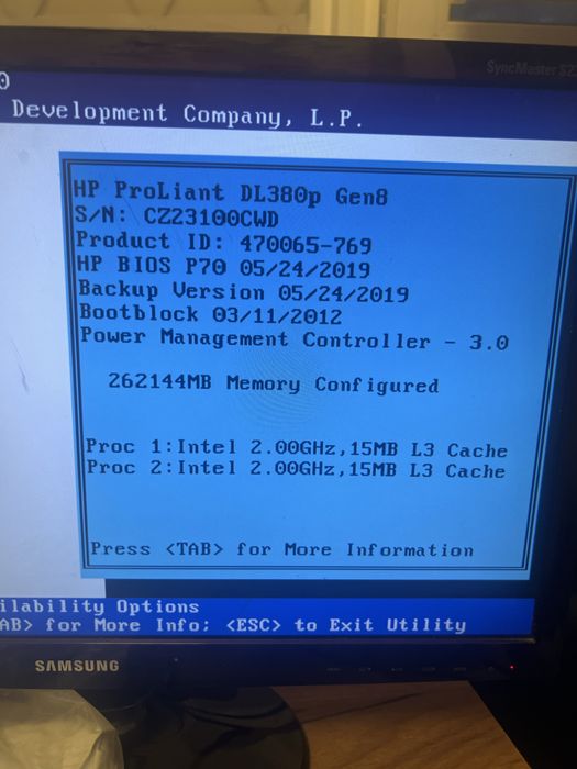 Server HP DL360p Gen8