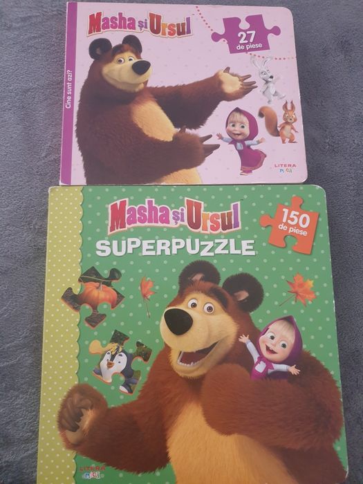 2 carti puzzle Masa si Ursul