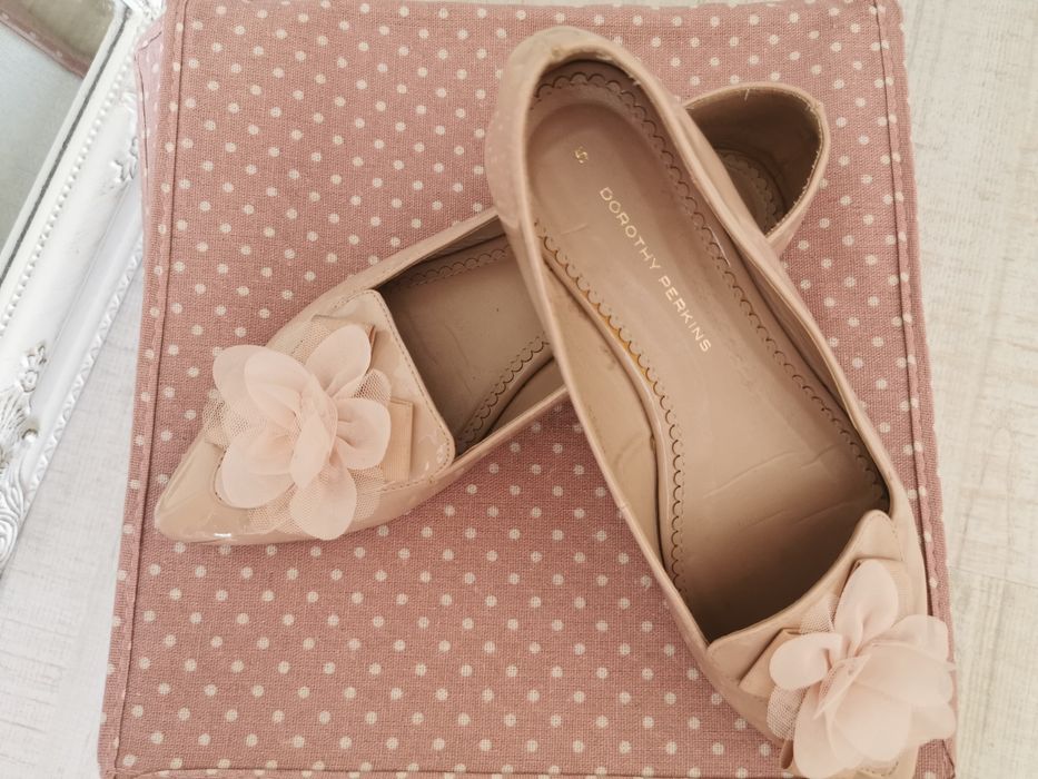 Пантофки с панделка