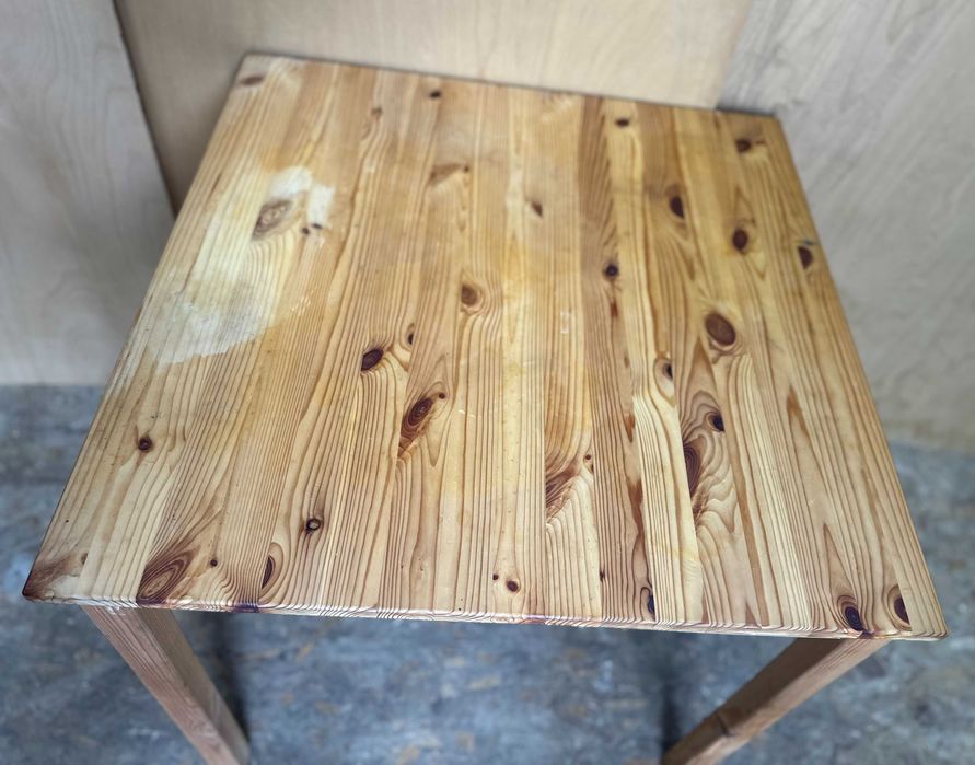 2 buc Masa Din lemn masiv tip Ikea; Masa cu blat 75x75 cm / 100x56 cm