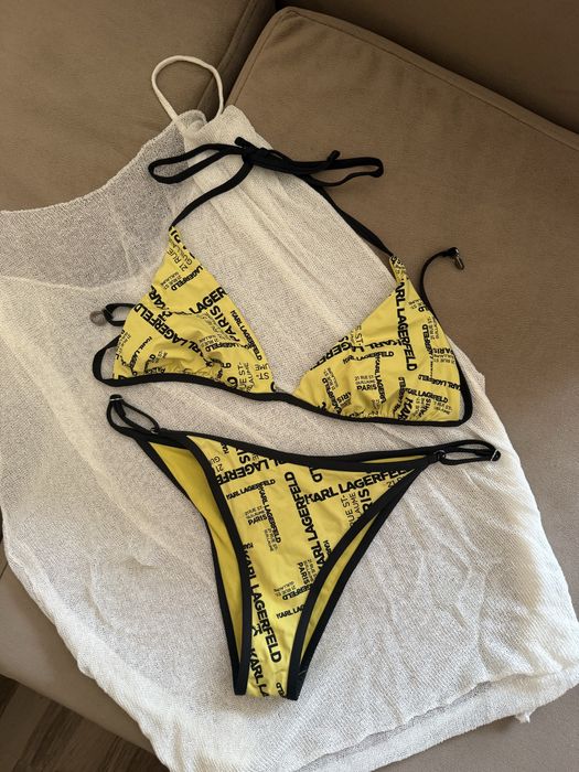 Бански костюм Alessa +Кърпа / Karl Lagerfeld плажно облекло