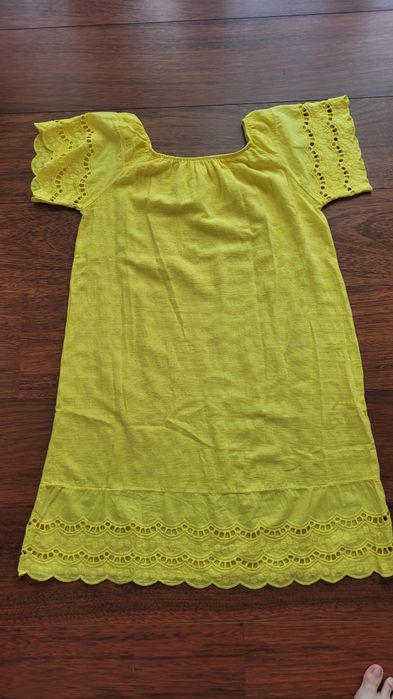 Rochie galbenă, bumbac