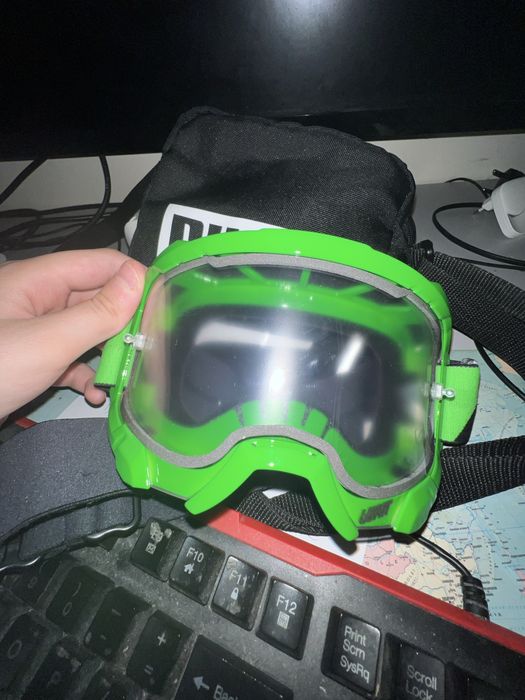 OCHELARI LEATT VELOCITY 4.5 neon lime clesr 83% - negru/verde fluo