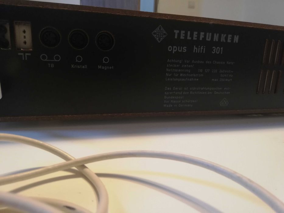 Amplificator/Tuner - TELEFUNKEN Opus HiFi 301 - RAR/Vintage/made RFG