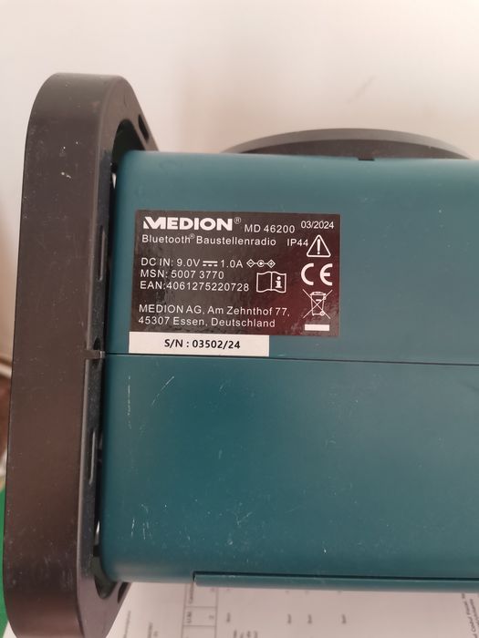 Medion radio bluetooth lanterna ceas