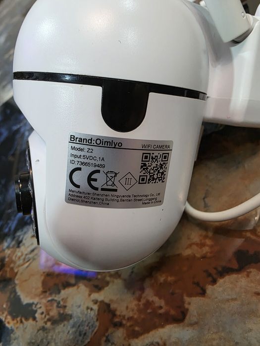 Cameră Supraveghere Wi-Fi Oimlyo Z2, Full HD, Rotativă 360°