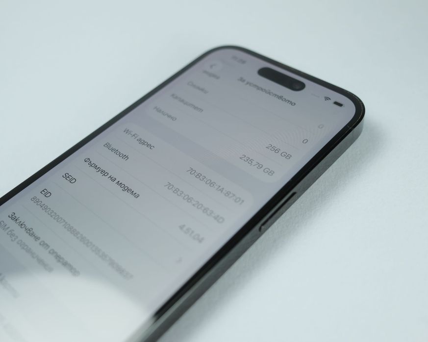 iPhone 14 Pro 256GB, Space Black, перфектно състояние,