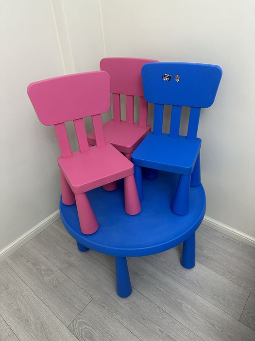 Детский стол со стульями IKEA