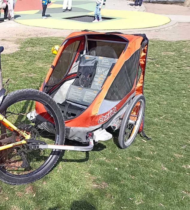 Двойна количка/ рикша за велосипед