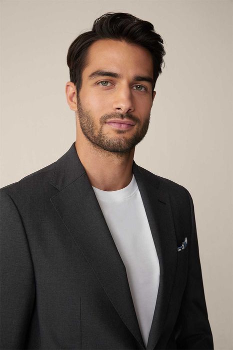 Sacou blazer de lux 48 M slim Windsor lana super 130's gri