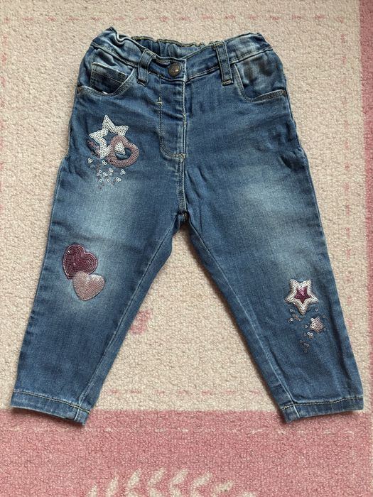 Lot Blugi/pantaloni fetite marimea 80 H&M