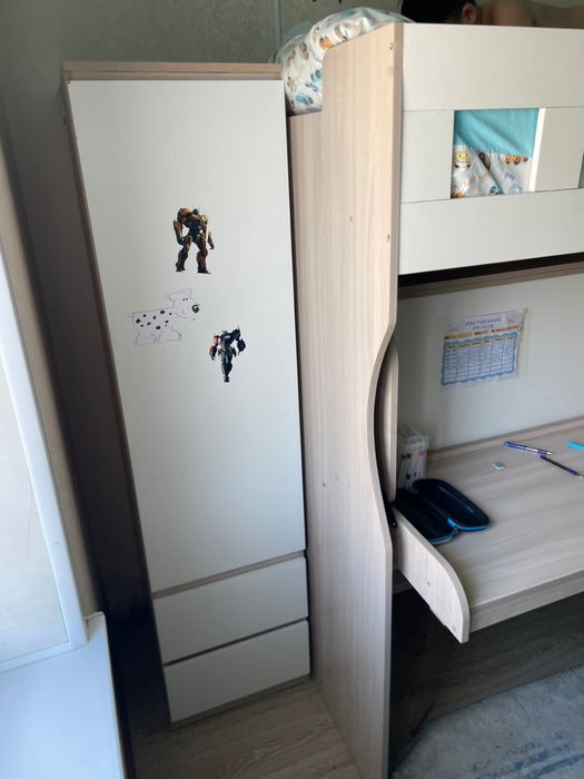 Кровать двухярусная трансформер