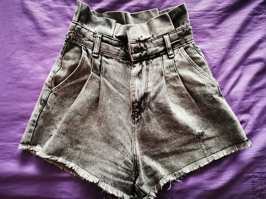 Сив дънков комплект