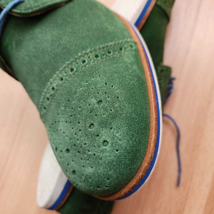 Pantofi verzi piele - barbati 43 - Brogue