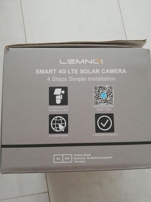 Camera supraveghere exterior 4G LTE Lemnoi S72 2K Panou Solar Noua