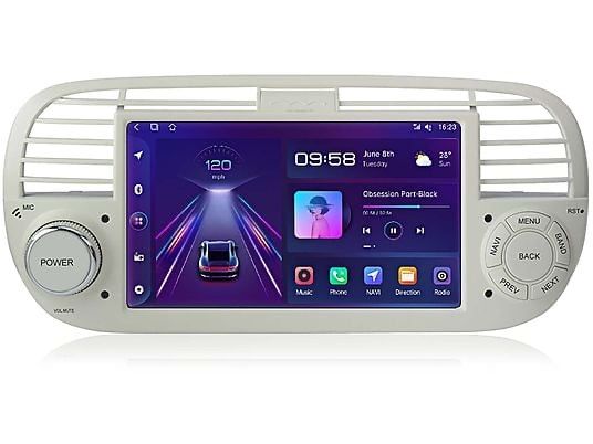 Navigatie Android Fiat 500 2007-2015 Carplay Android Auto