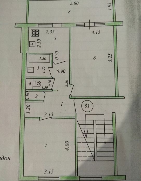 2/4/4 юнусобод 14 2/6 балкон 62000&