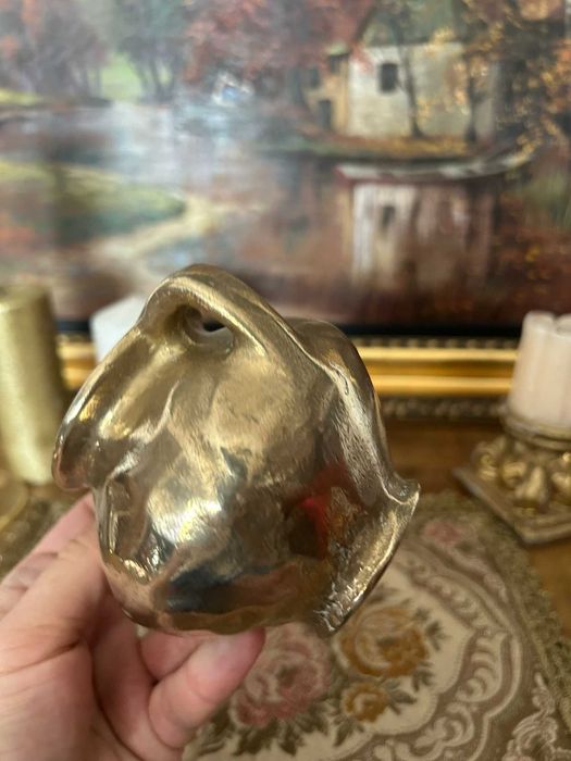 A182 Superba carafa mica masiva de bronz 757g 9 h 11 d