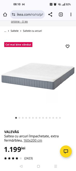 Pat Malm Ikea plus saltea