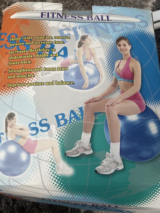 Фитнес мяч (серый)