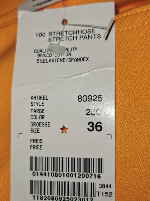Pantaloni Escada, originali, noi (cu eticheta), bumbac, mar. 36