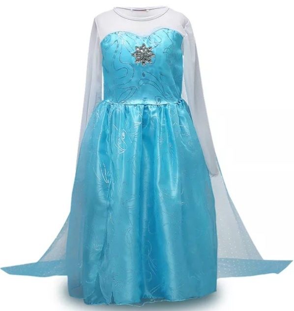 Рокли на Елза и Ана от Замръзналото кралство + Диадема плитка и жезъл!
