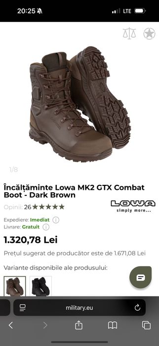 Bocanci Militari Lowa Mk2 Goretex