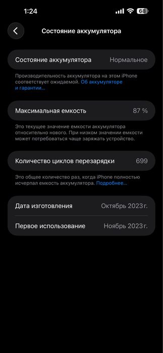 iPhone 15 Pro Max 256GB | 2 SIM | Идеальное состояние |Аккумулятор 87%