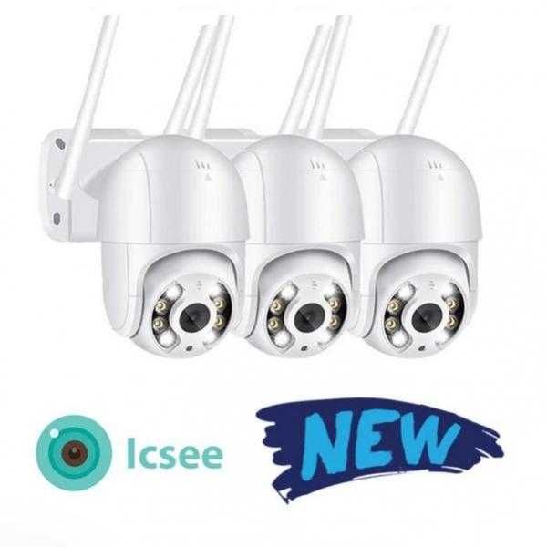Разпродажба Промо 3бр Icsee 8MP КАМЕРА БЕЗЖИЧНА ВЪРТЯЩА Wifi