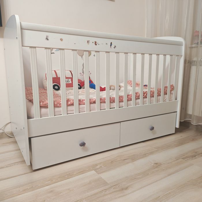 Бебешко легло за матрак 70/140 бяло
