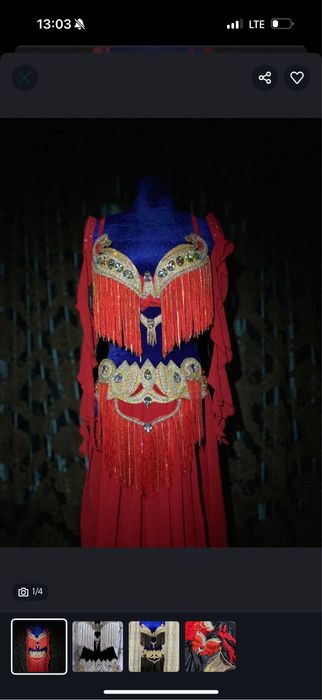 Костюм для восточного танца на заказ — ручная работа