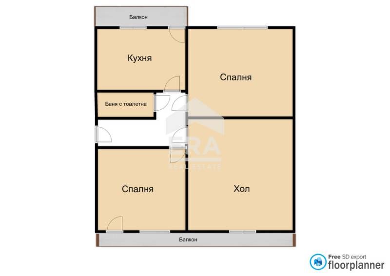 Продава се Тристаен апартамент в София, Хаджи Димитър - 80 кв.м за 3125 €/кв.м - Снимка #2