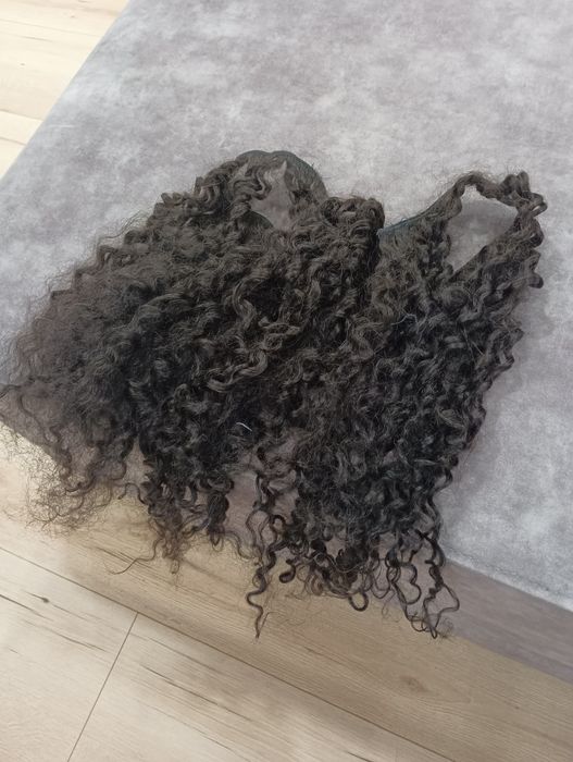 Естествена коса къдрава зашита