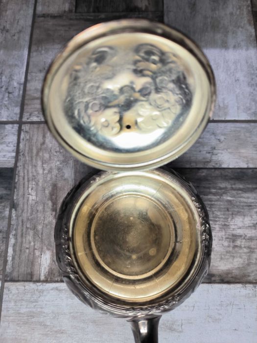 Старинен посребрен английски чайник/teapod - Антикварна стойност