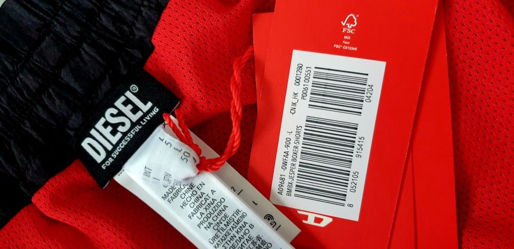 Diesel BMBX - Jesper Swimwear Mens L / 34  НОВО ОРИГИНАЛ! Мъжки Бански