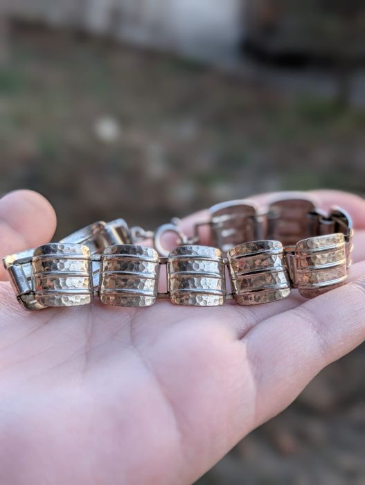 Veche bratara placata cu argint