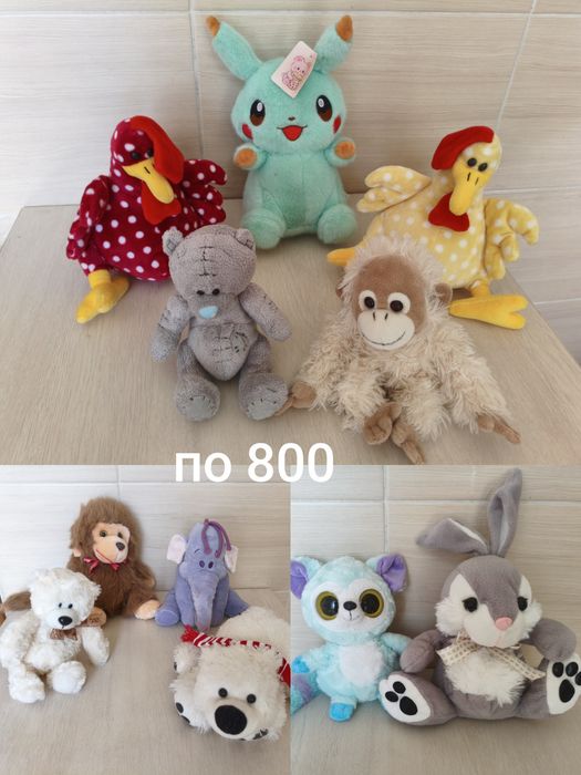 Мягкие игрушки от 100 тенге